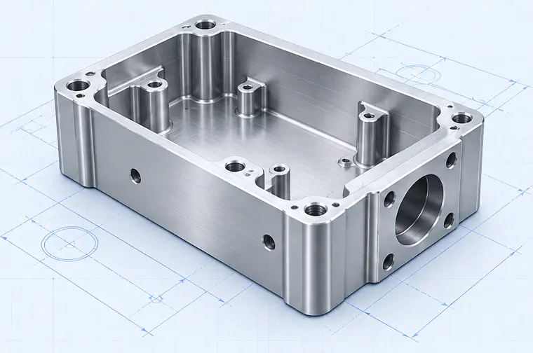 Illustration of a finished aluminum component