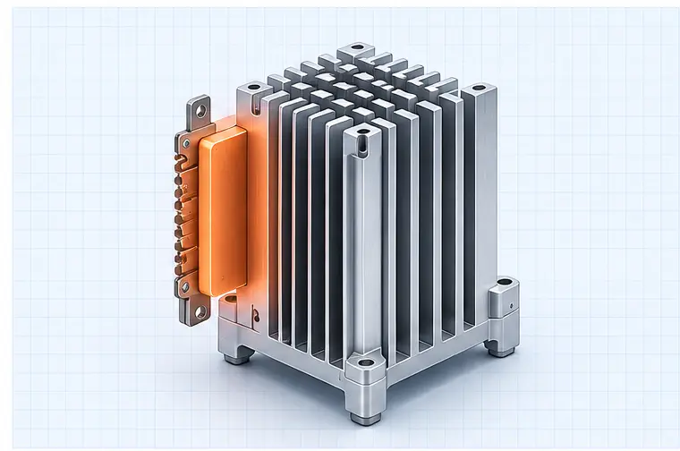 Illustration of a heat sink
